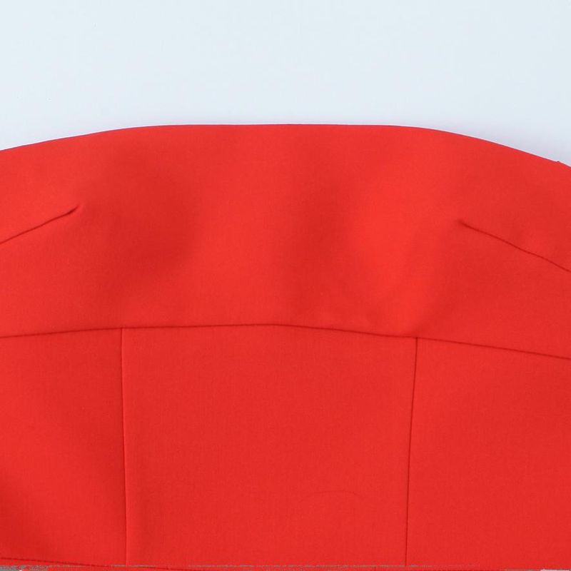 Kaslead New Arrival Women's Fashion Style Flip Trim Bandeau One-Shoulder Straight Collar Short Dress 3067311