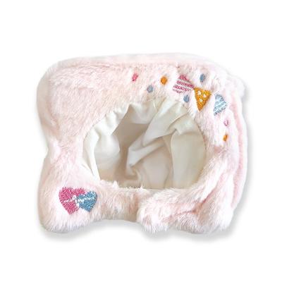 Customized Pair of Plush Clothes with Button Badge Case, Pink (Right), for 10cm Plush Dolls, Kigurumi Accessories, Otaku Activities, Doll Mascot,