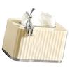 Tissue Box Holder Large Opening Auto Lifting Spring Home Tissue Dispenser for Bathroom Vanity Countertop