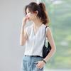 Women's V-Neck Sleeveless Chiffon Blouse
