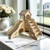 Golden Bear Hamsterversteck aus Holz – Dreireihige Tintenfischkäfig-Villa