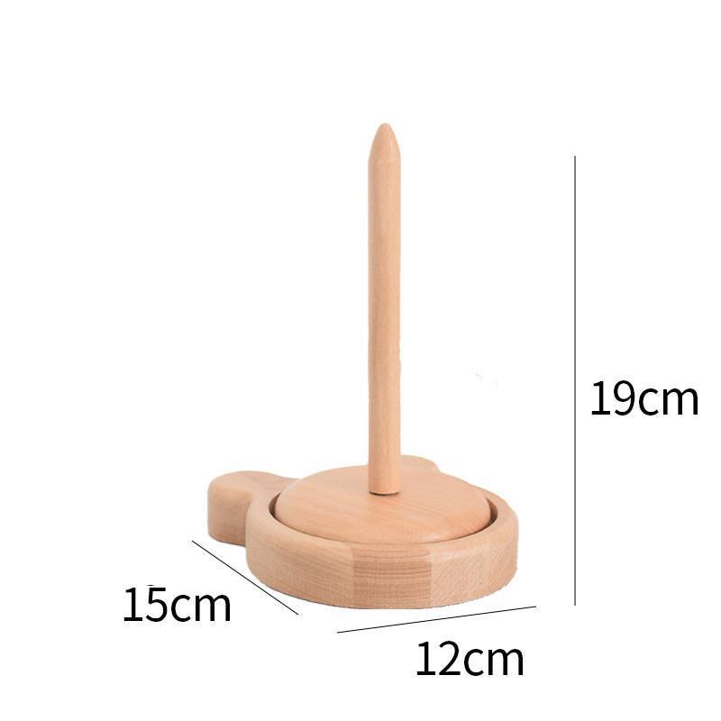 Buche Holz Drehbarer Garn- und Häkelwickler