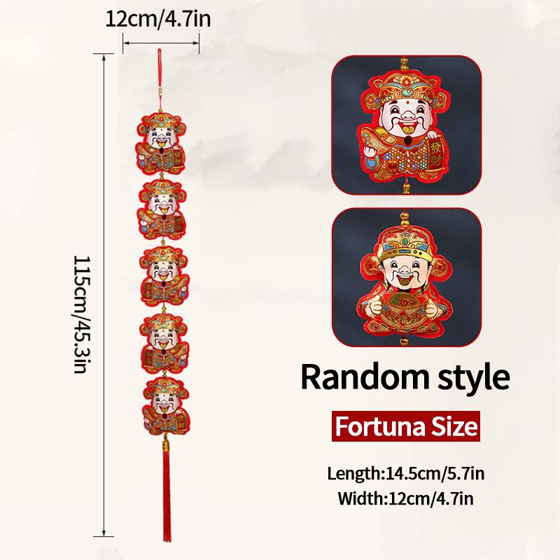 Chinese New Year 2025 Decorations Chinese Spring Festival Hanging Pendant Door Wall Ornament Traditional Chinese Room Decoration