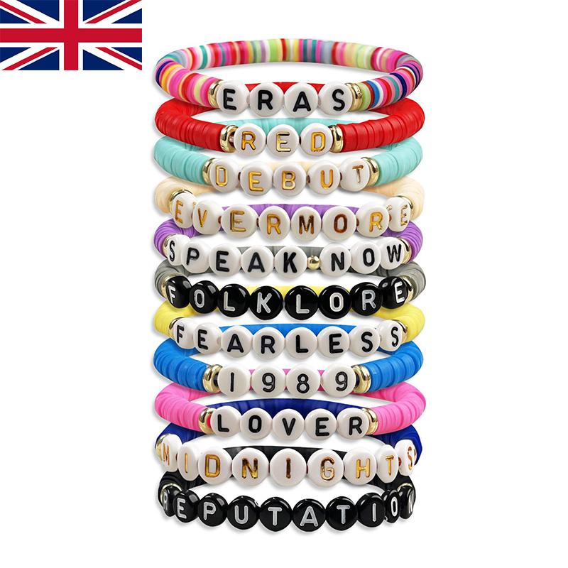 

Набор из 11 браслетов дружбы Тейлор Свифт ERAS Tour Браслет Подарочный Swifties As shown