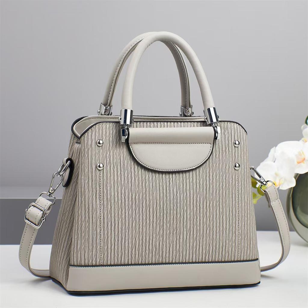 Nová Macaronová Taška s Vysokým Vzhľadom Všestranná Patchworková Pruhovaná Taška cez Rameno Veľkokapacitná Trendová Crossbody Taška