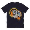 2025/Men S Black T-Shirt with Detailed Aircraft Cockpit Graphic & Colorful Accen Unisex T-Shirt