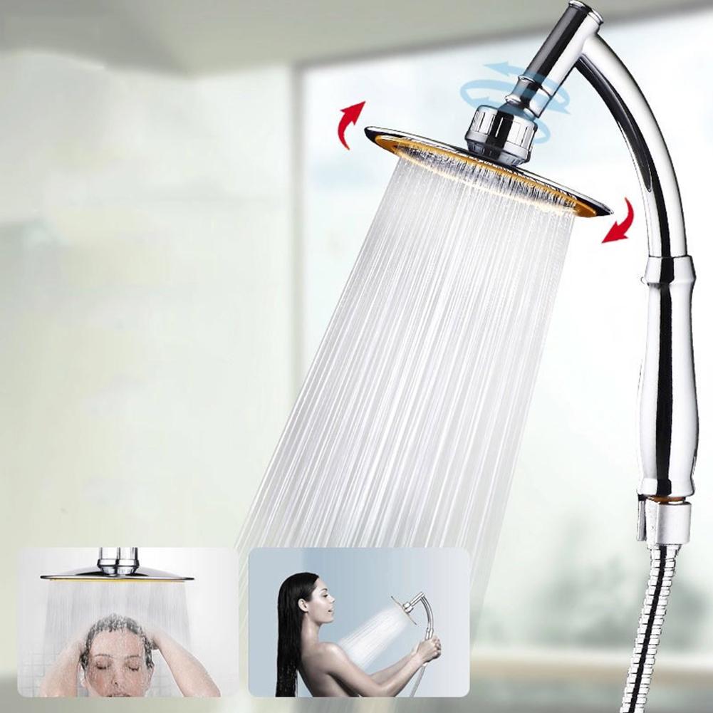 6 Inch Handhold Pressure Boost Shower Nozzle Universal Shower Head Sprinkler Bathroom Accessories