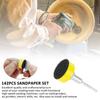 142Pcs 25mm Sandpaper Assortment 100-3000 Grit Sanding Disc Pad Set 1 Inch For Drill Grinder Rotary Tools With Disk Pole Cushion