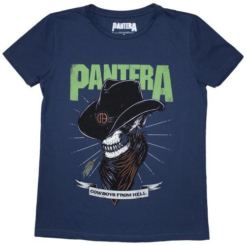 Pantera Womens/Ladies Skeleton Cowboy T-Shirt