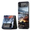 Kryt na mobilní telefon Tanks Fighter Warship pro Samsung Galaxy Z Flip4 Flip3 5G Černý Coque Z Flip 4 3 Tvrdý PC Luxusní Kryt Zflip3