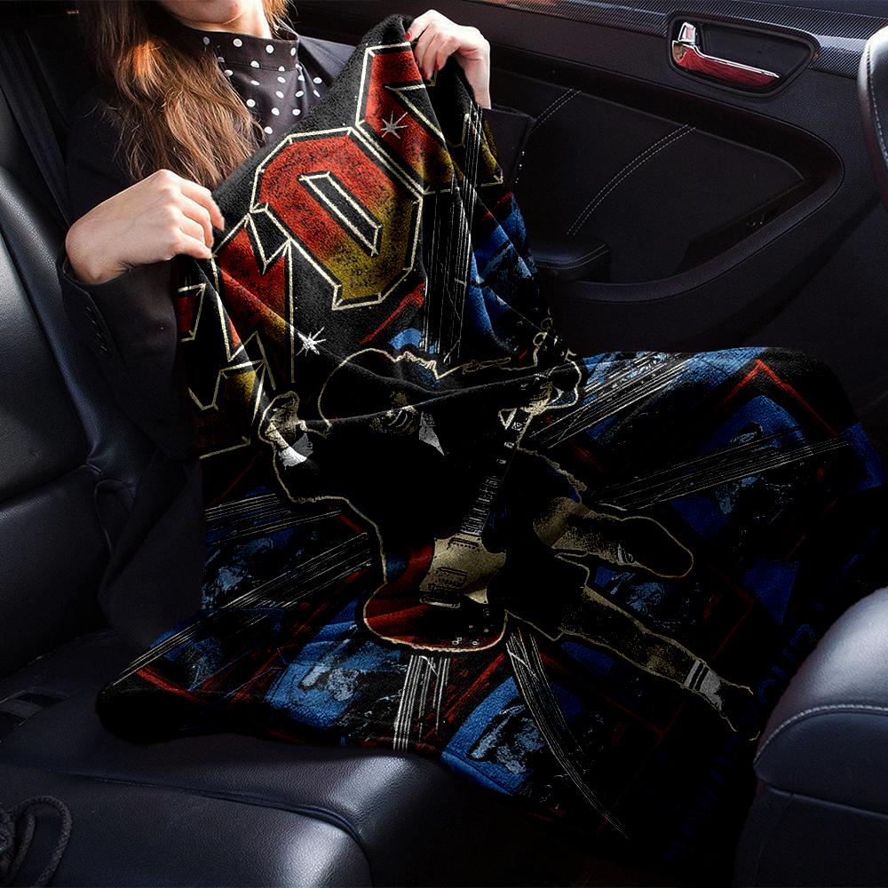 Acdc Guitar Energy Blanket Soft Throw Blanket For Home Bedroom Bed Sofa Travel Office Solid Christmas Blanket