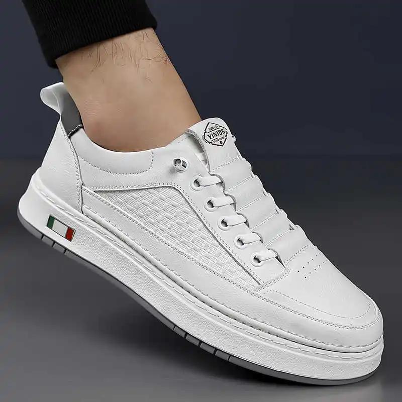 Fashion Tied Increase Height Men's Moccasin Shoes Casual Black Tennis For Men Shoes Sneakers Sports Womenshoes Character Luxo