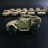 Diecast 1:64 Scale Alloy MATV Mine-Resistant Anti-Ambush Armored Vehicle Combat Vehicle Children's Toy Car Decoration Souvenir