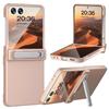 For Samsung Galaxy Z Flip7 5G Kickstand Case Hinge Protection Hard PC Phone Cover Built-In Screen Film