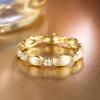 Medieval classic brushed ring women's new Italian craftsmanship retro niche design high-end rice ring