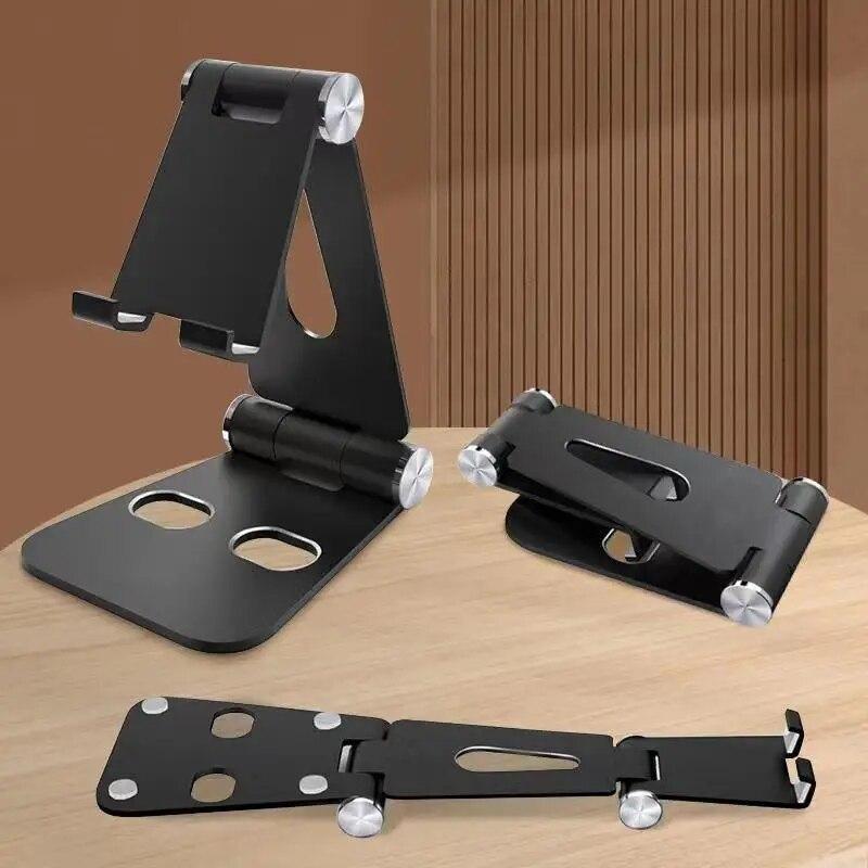 Metal Mobile Phone Holder Stand On Desktop Aluminum Alloy Tablet Holder For IPhone/IPad/Xiaomi Universal Table Cell Phone Stand