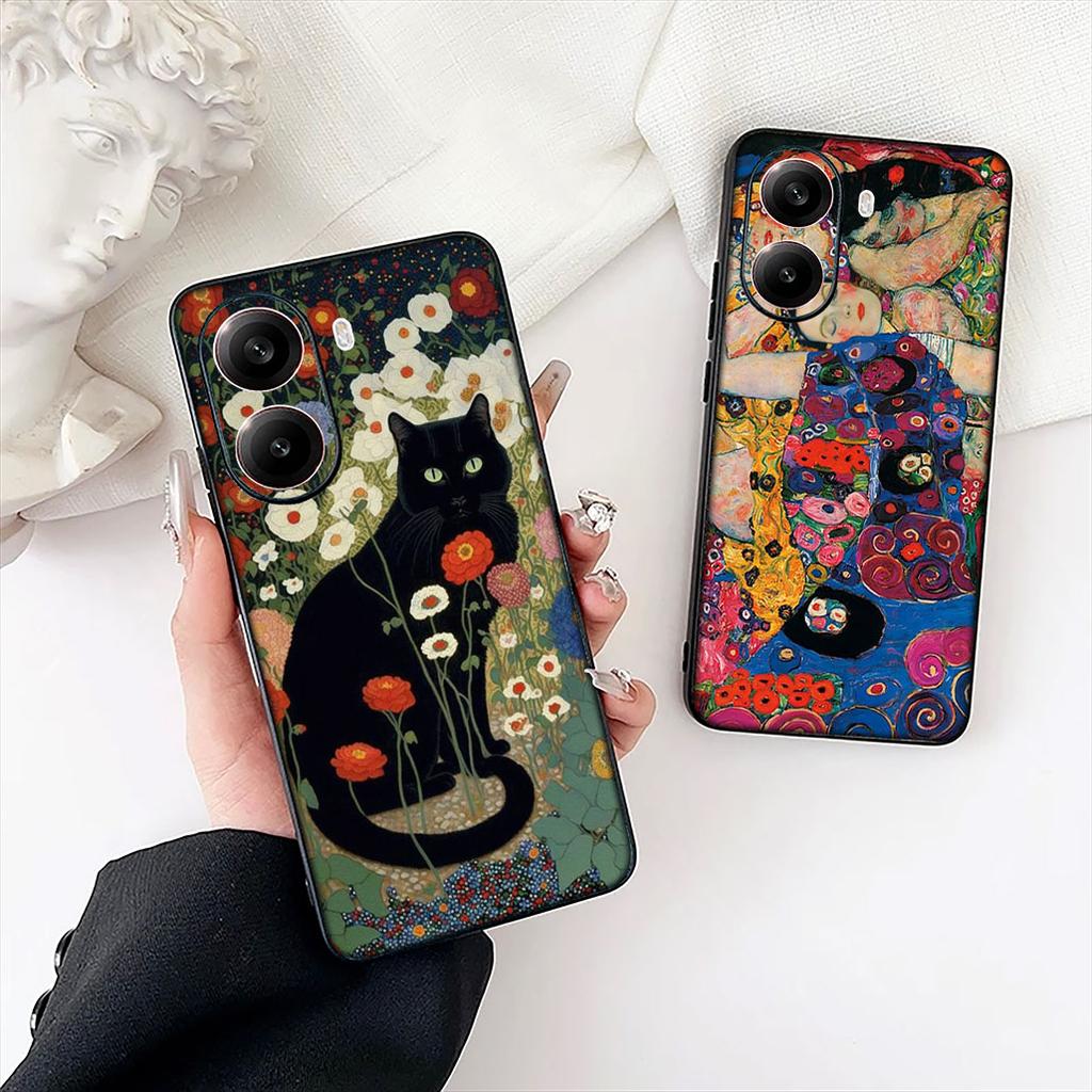Art Gustav Klimt Protective Cover for Samsung Galaxy S25 Edge S24 S23 FE Plus Ultra A16 A15 A55 A57 5G Phone Case