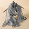 Luxury Brand Designer Chiffon Scarf Sunscreen Long Shawl Wrap  For Summer Women Accessories