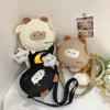Adorable Japanese Style Kid's Shoulder Bag Cute Cartoon Lamb Design For All Ages