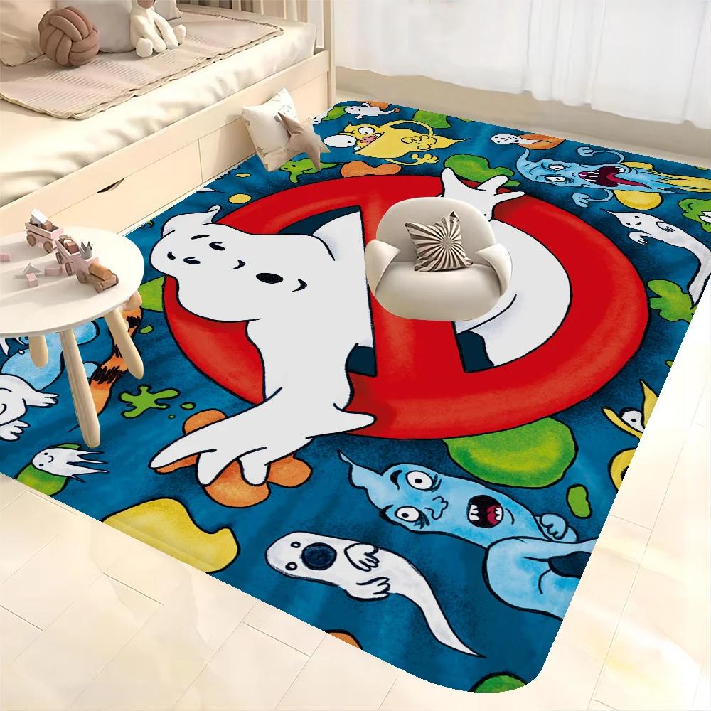 Ghostbusters Door Mat Washable Non-Slip Living Room Sofa Chairs Area Mat Kitchen Toilet Rug