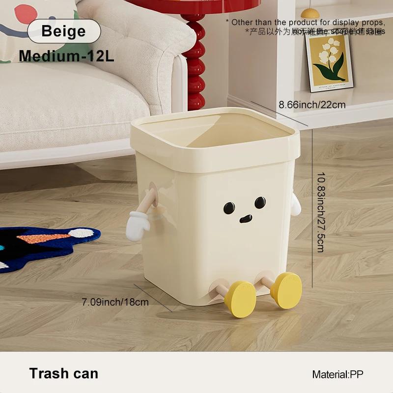 

UFORU Креативное мусорное ведро Бытовое туалетное большое мусорное ведро Гостиная ванная комната милое ветрозащитное мусорное ведро без крышки Мусорный бак