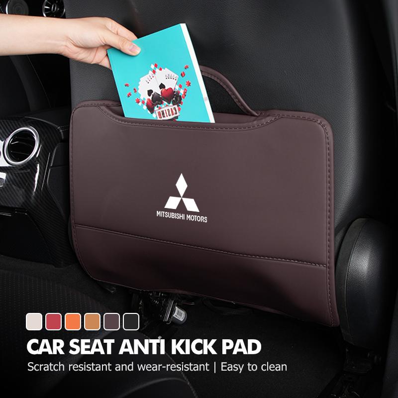 Car Seat Anti Kick Mats Back Storage Half Pack Anti Kick Mats Accessories For Mitsubishi Outlander Pajero Sport Lancer EX ASX