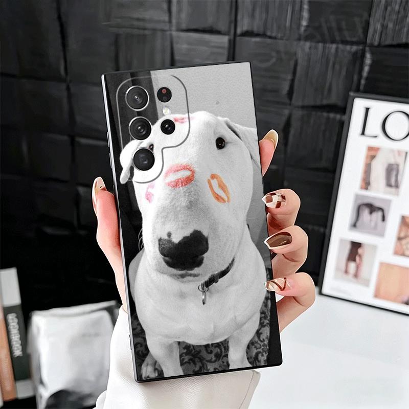 

Bull Terrier Dog Cute Puppies Soft Phone Case for Samsung Galaxy S26 S25 Edge S24 Ultra S23 Plus S22 S21 FE S20 Black Cover Back Samsung S25