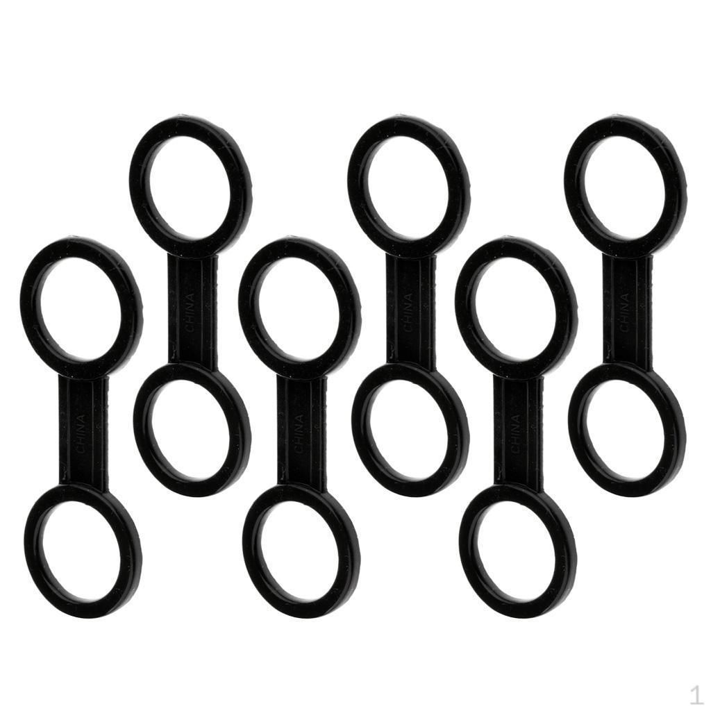 

6 Pieces Durable Mask Snorkel Keeper Scuba Diving Snorkeling Holder Retainer