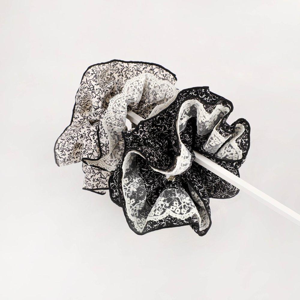 Patterned Lace Scrunchie Hair Scrunchie Ha896Hs