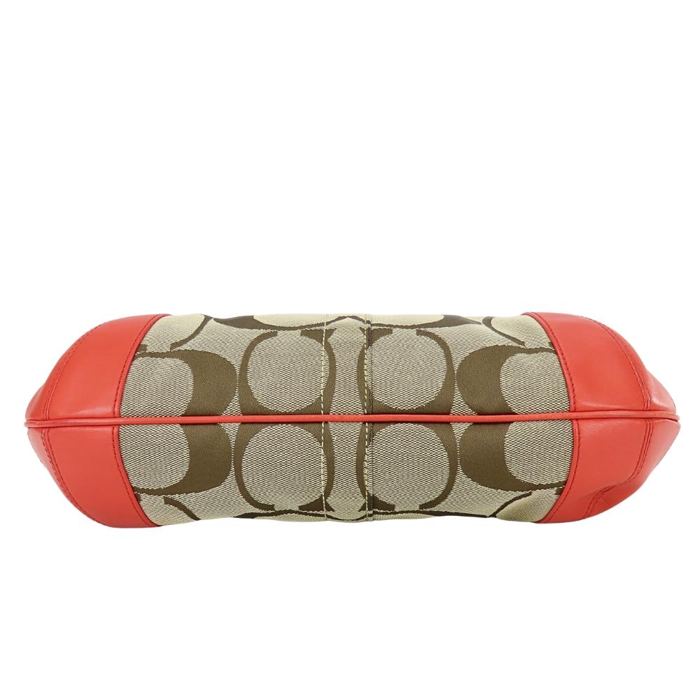 Used COACH Shoulder Bag 11600 Signature Canvas/leather Beige Pink One Belt