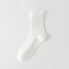 Women's Autumn Lace Mid-calf Socks Are Versatile and Casual. Cotton Long Calf Socks Are Sweat-absorbent