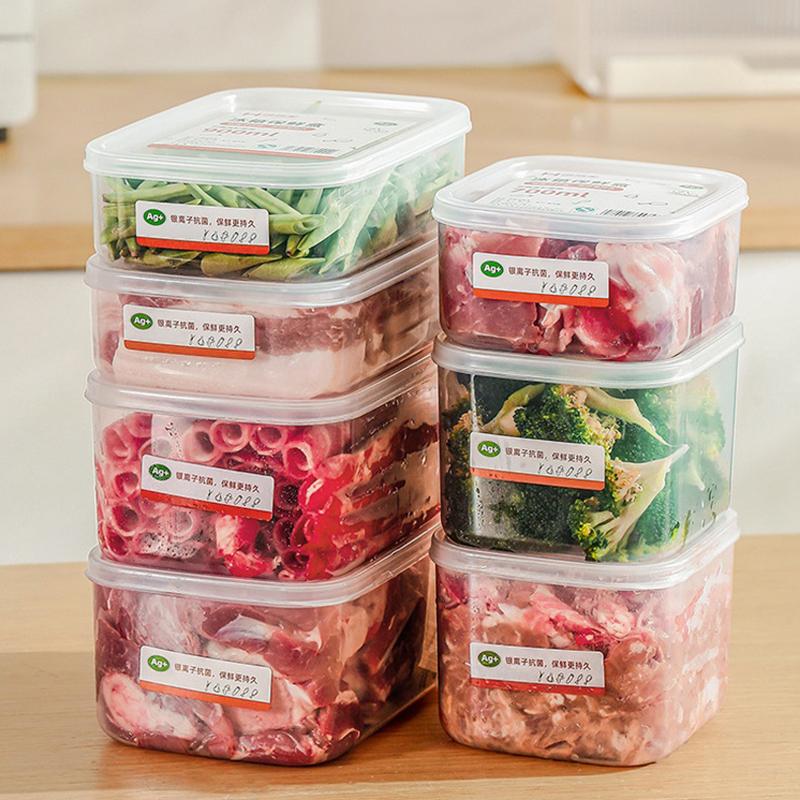 700-1400Ml Refrigerator Food Storage Boxes Frozen Meat Fresh-Keeping Boxes Portable Fruit Food Storage Container Kitchen Tools