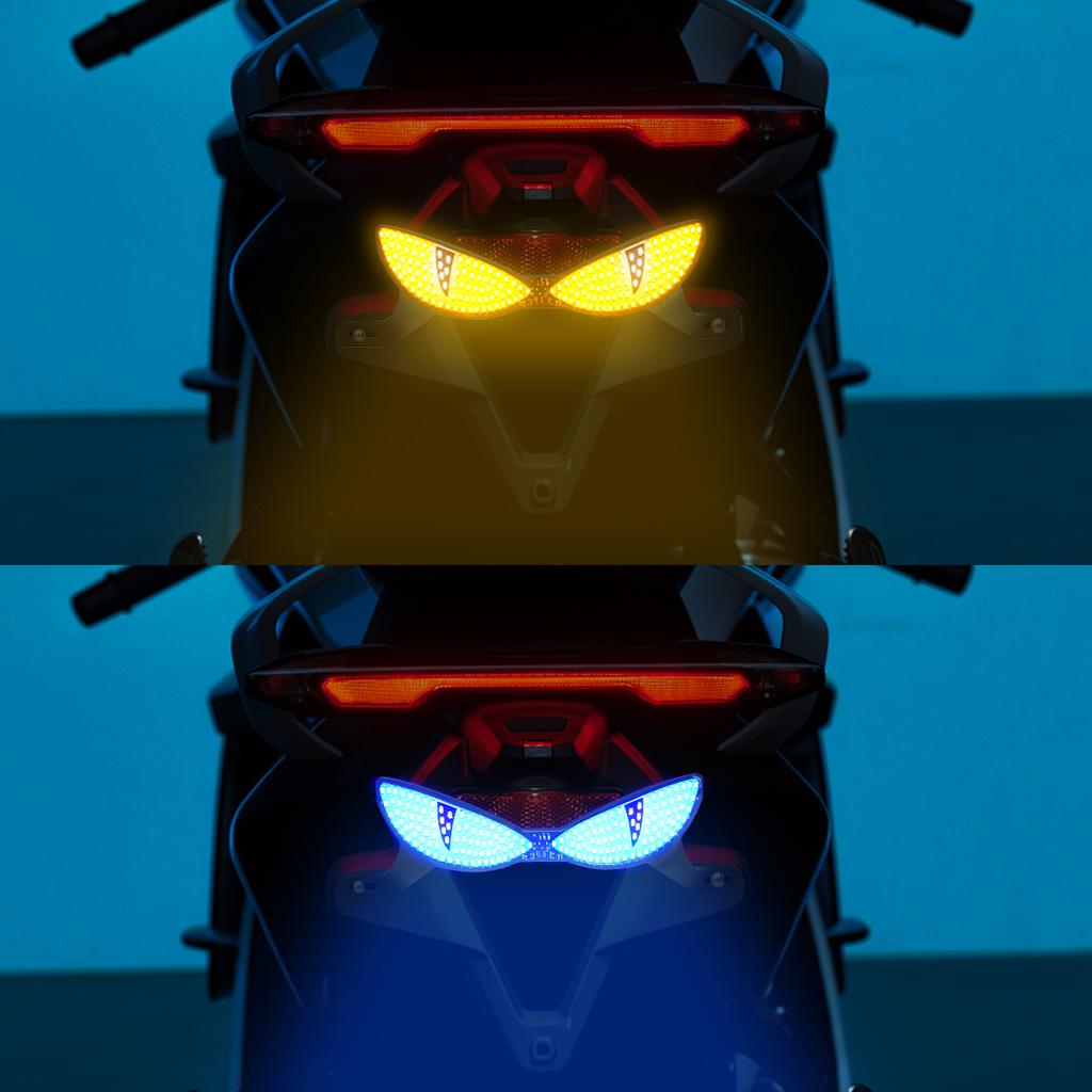 KEVANLY LED Cat's Eye License plate light Headlight For Car Motorcycl Universal Modified Decoration single light car Accessories