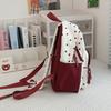 Children's Small Backpack Color Block Stars Print Student Schoolbag