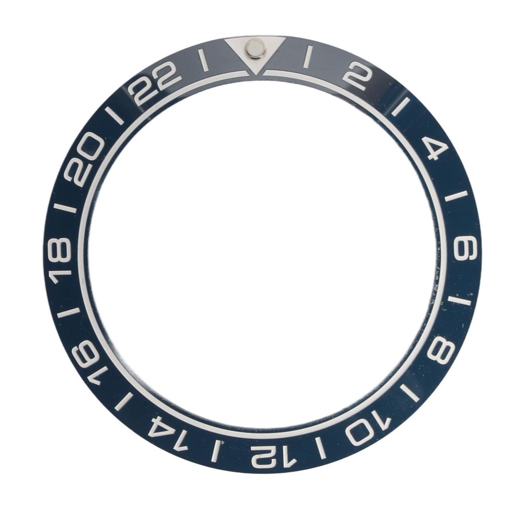 Keramisk klokkekransring Profesjonell 41,5 mm klokkekraninnsats Reservedeler Tilbehør for urmaker Blå base