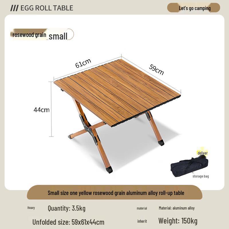 OEING Outdoor Folding Camping Table and Chair Set