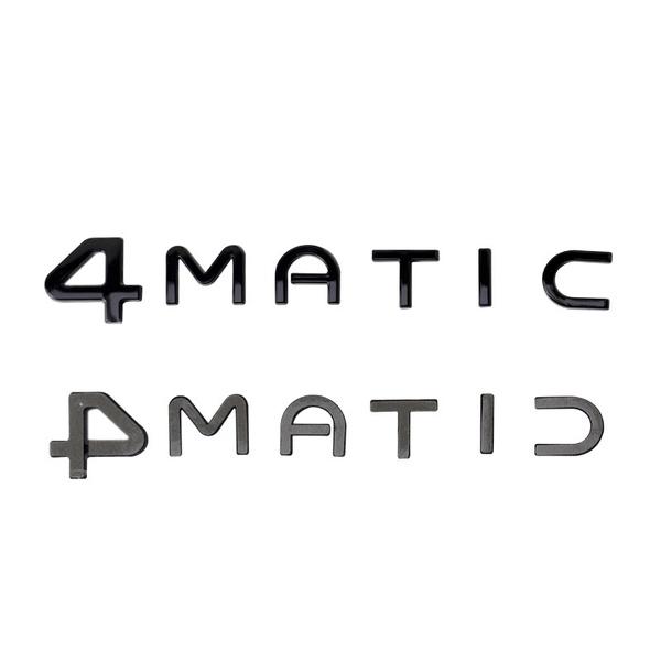 3D ABS chromová stříbrná černá nálepka na zadní kufr auta 4MATIC nálepka se znakem odznaku do auta