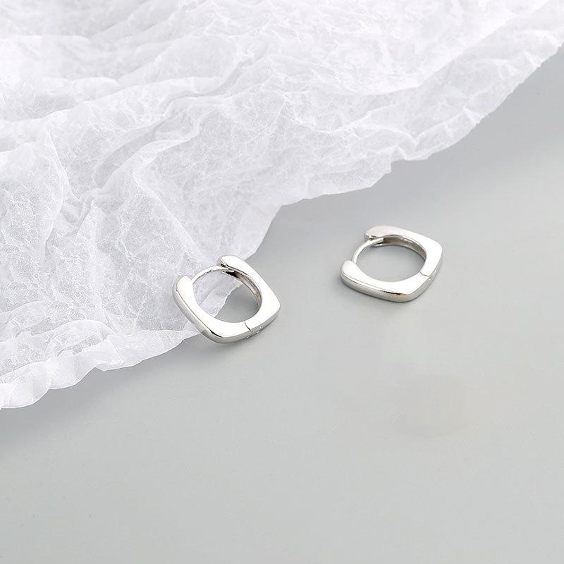 Minimalist Geometric Polygon Hoop Earrings For Women Chic Simple Fashion Ear Cuffs Elegant Jewelry