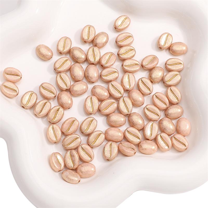 Handgemachtes Armband Perlen 8x10mm Acryl Kaffeebohnen Lose Perlen Handgemachtes DIY Zubehör Perlen Armband Schnüre Trennperlen