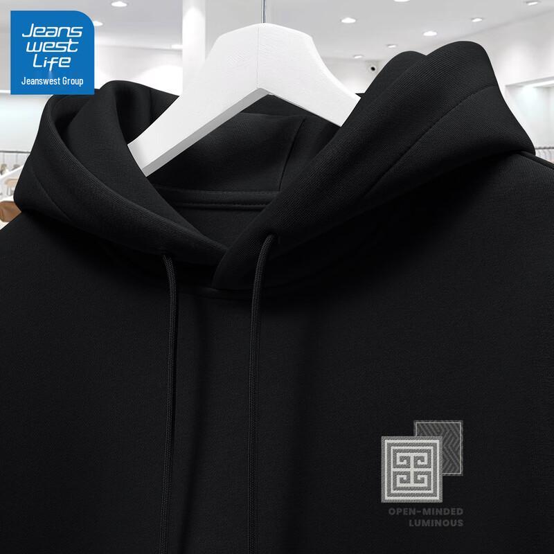 JEANSWEST LIFE Men's Hooded Graphic Sweatshirt