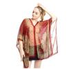 Breathable Beach Shawl Luxury Bikini Cover Tops New Chiffon Blouse  Summer