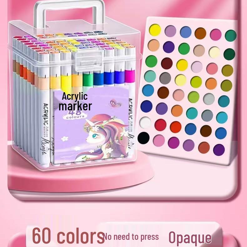 Marker akrylowy o dużej pojemności, odporny na rozmazywanie, do sztuki dziecięcej na ubraniach, butach i kapeluszach