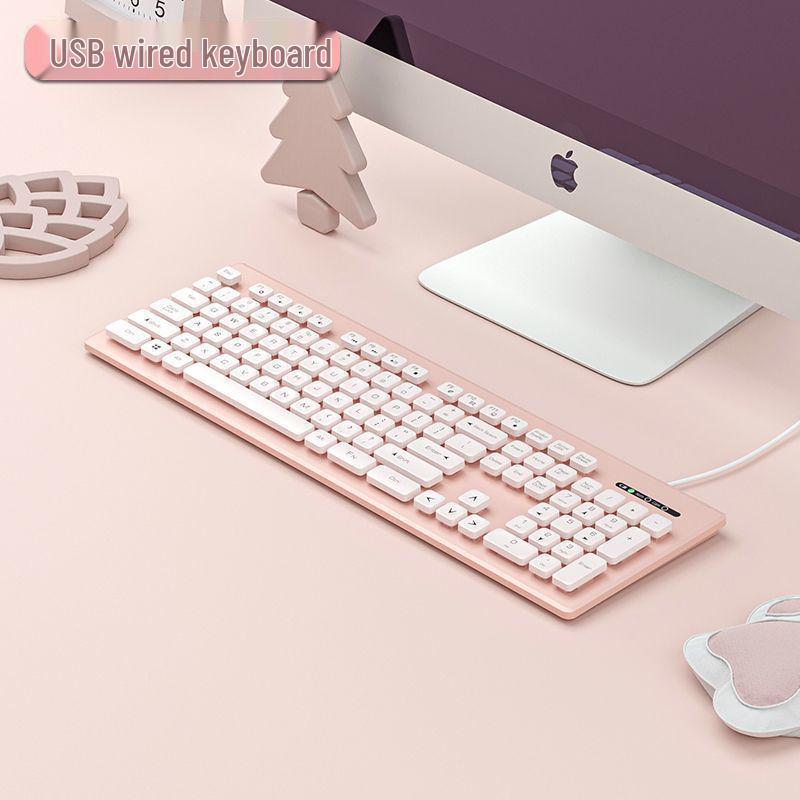 High-Quality Silent Floating Keyboard & Mouse Set - Wireless/Wired for Home & Office Use