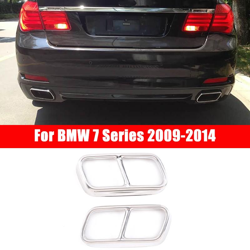 

Нержавеющая сталь Стайлинг автомобиля Задний глушитель Выхлопная труба Накладка на выход Трим для BMW 7 серии F01 F03 F04 G11 2009-2022 Аксессуары