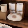 Cute Cat Pencil Case Large Capacity Pencil Pouch Cute Toast Shape Smooth Zipper Closure Stationery Bag Multipurpose Organizer