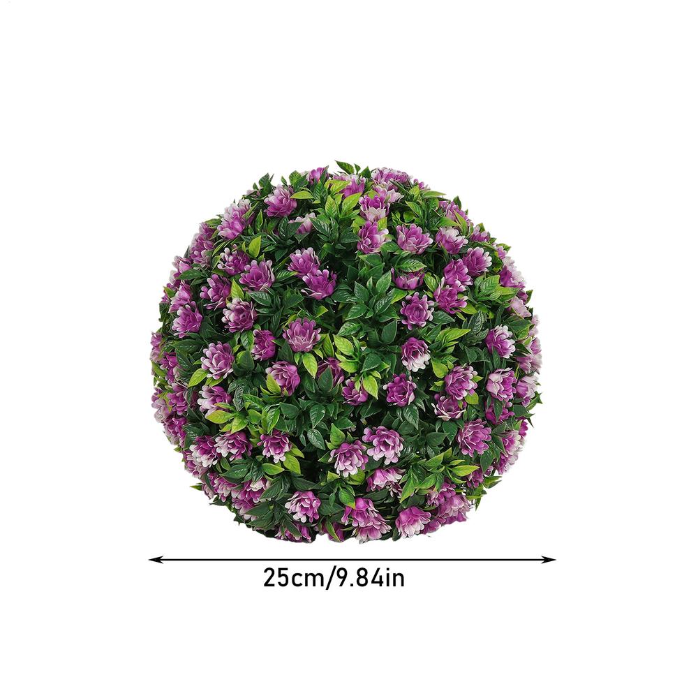 Künstliche Buchskugeln Pflanzen UV-beständig Hängbare Dekorationen für Innen Außen Garten Balkon Hochzeitsfeiern