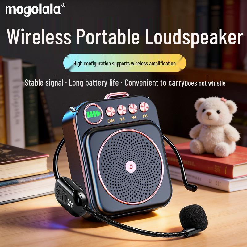Bee-shaped Wireless Microphone & Bluetooth Megaphone with Extended Battery for Teachers