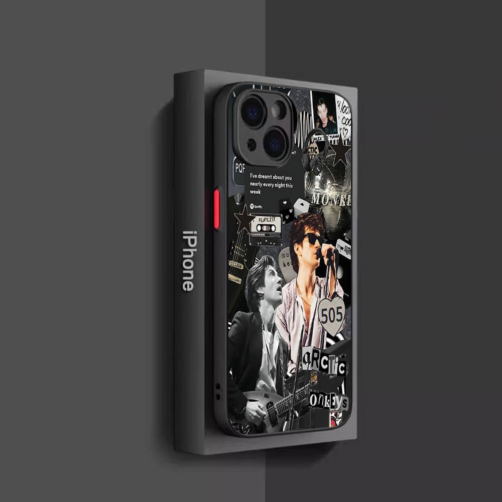 Rock Band A-Arctic M-Monkeys Phone Case For IPhone 16 15 14 13 12 11 Pro Max Plus X XS MAX Black Matte Phone Fundas