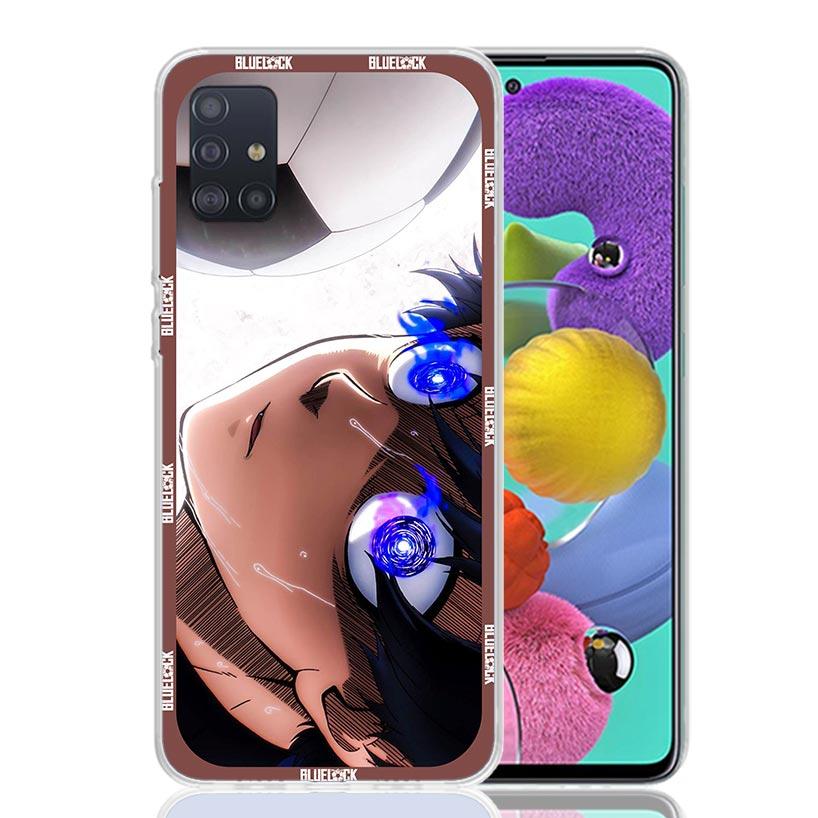 Anime Blue Lock Phone Case for Samsung Galaxy A52 A51 A50S A12 A22 A32 A72 A10S A30S A31 A71 Note 20 Ultra 10 Plus S10 Galaxy A5