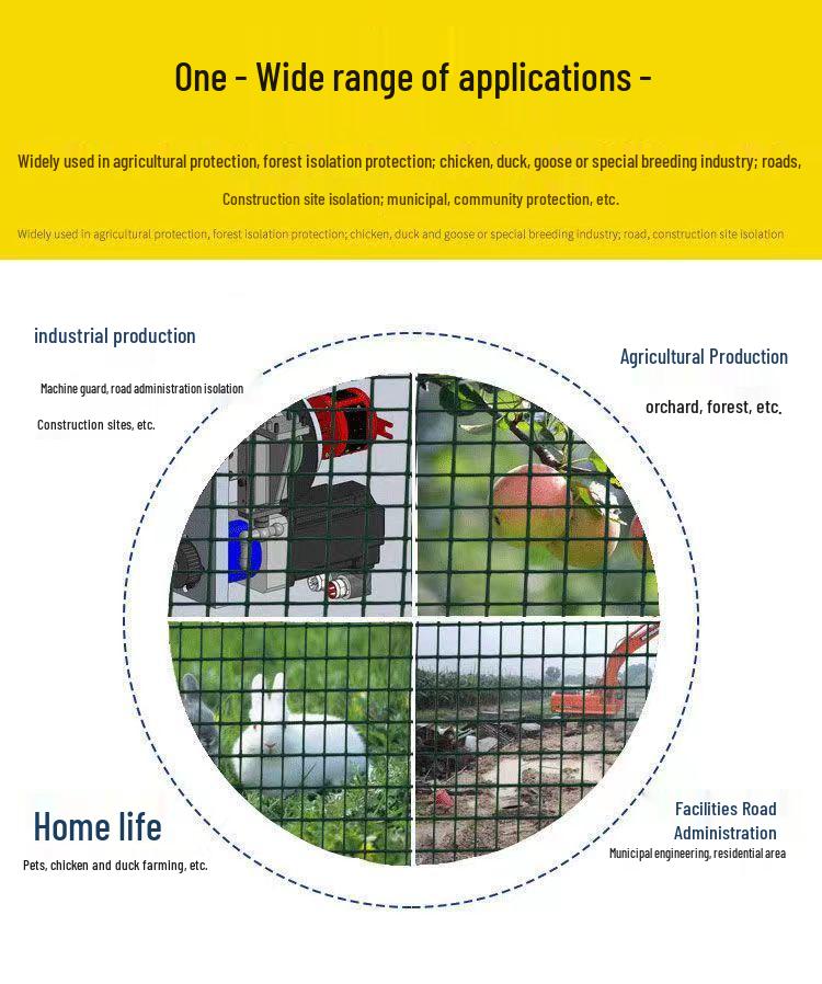 Rustproof Steel Wire Fence for Chicken, Duck, and Pet Enclosures - Rat-Proof Garden Protection Mesh